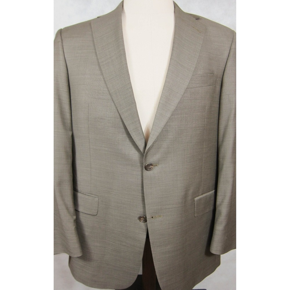NEW $595 Hart Schaffner Marx Gray Wool Blazer Sport Coat 42R Made in USA